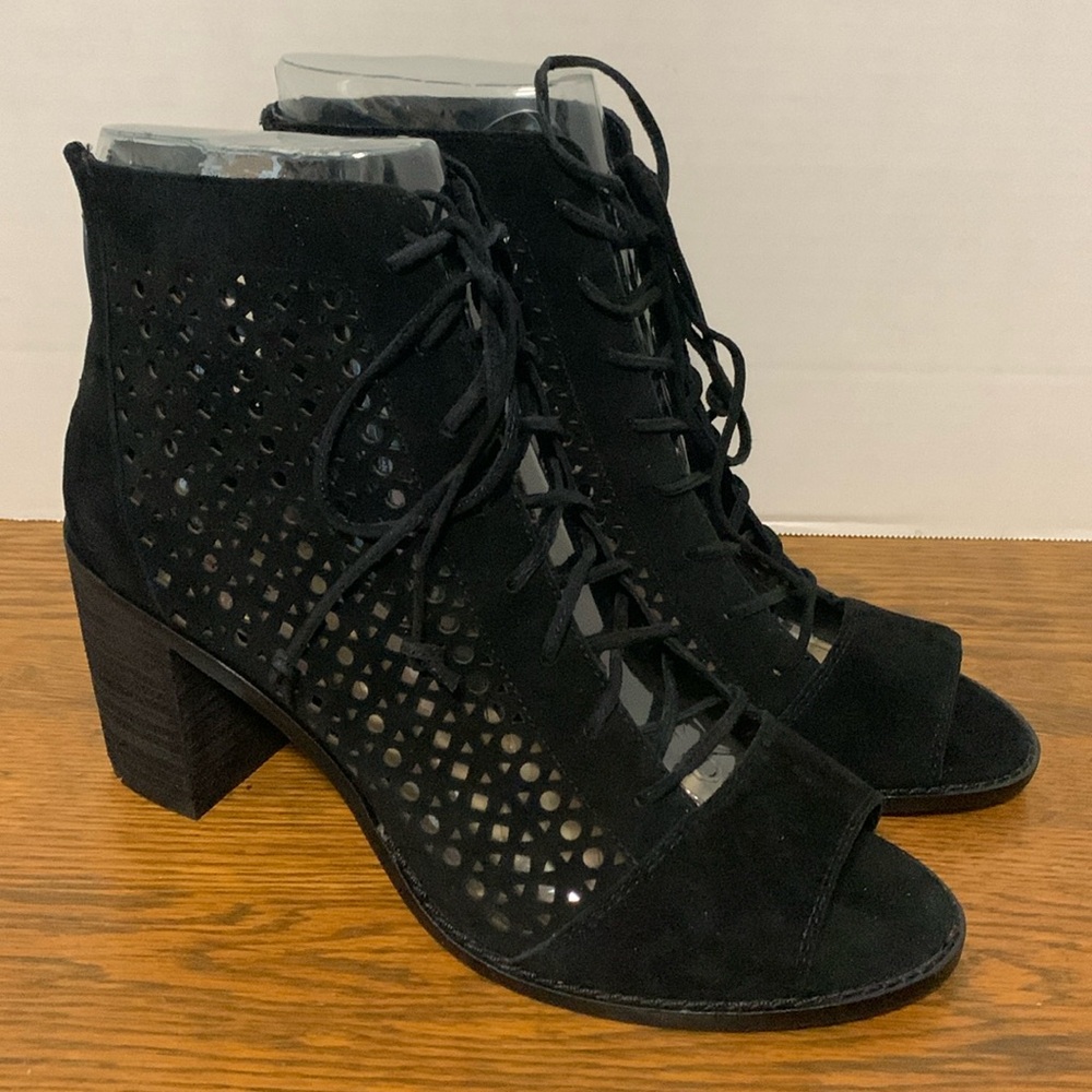 Vince Camuto lace up bootie. Like New Condition.